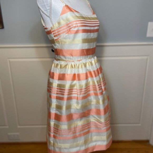 J. Crew Factory Striped Taffeta Party Mini Dress Size 6 NWT - Picture 3 of 6